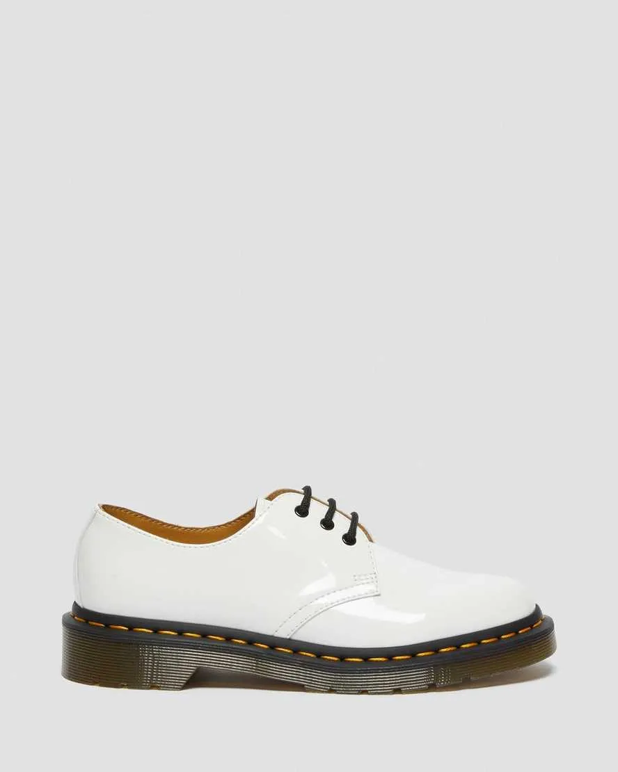 1461 White Patent Leather Oxford Shoes