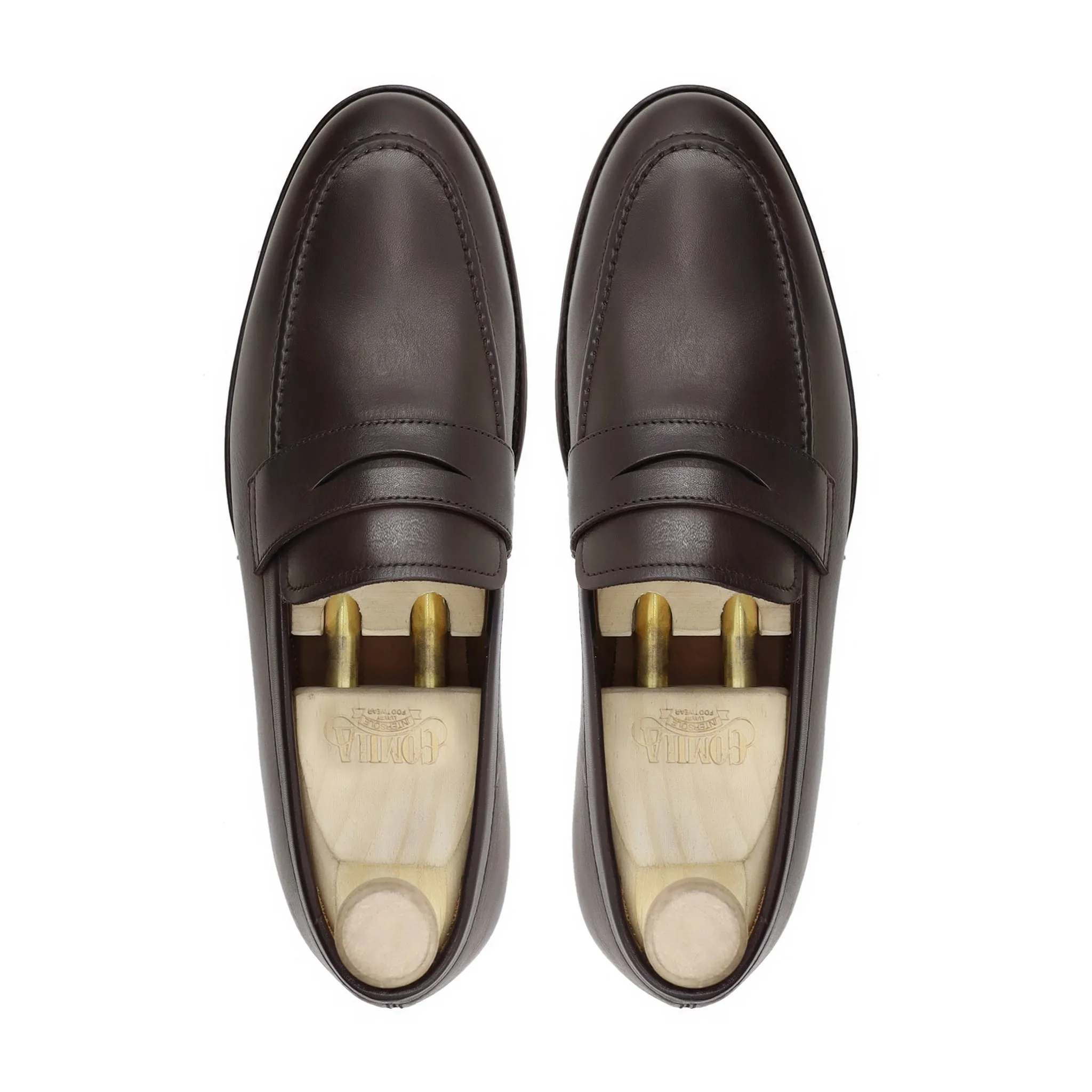 Alton - Men's Dark Brown Calf Leather Loafer