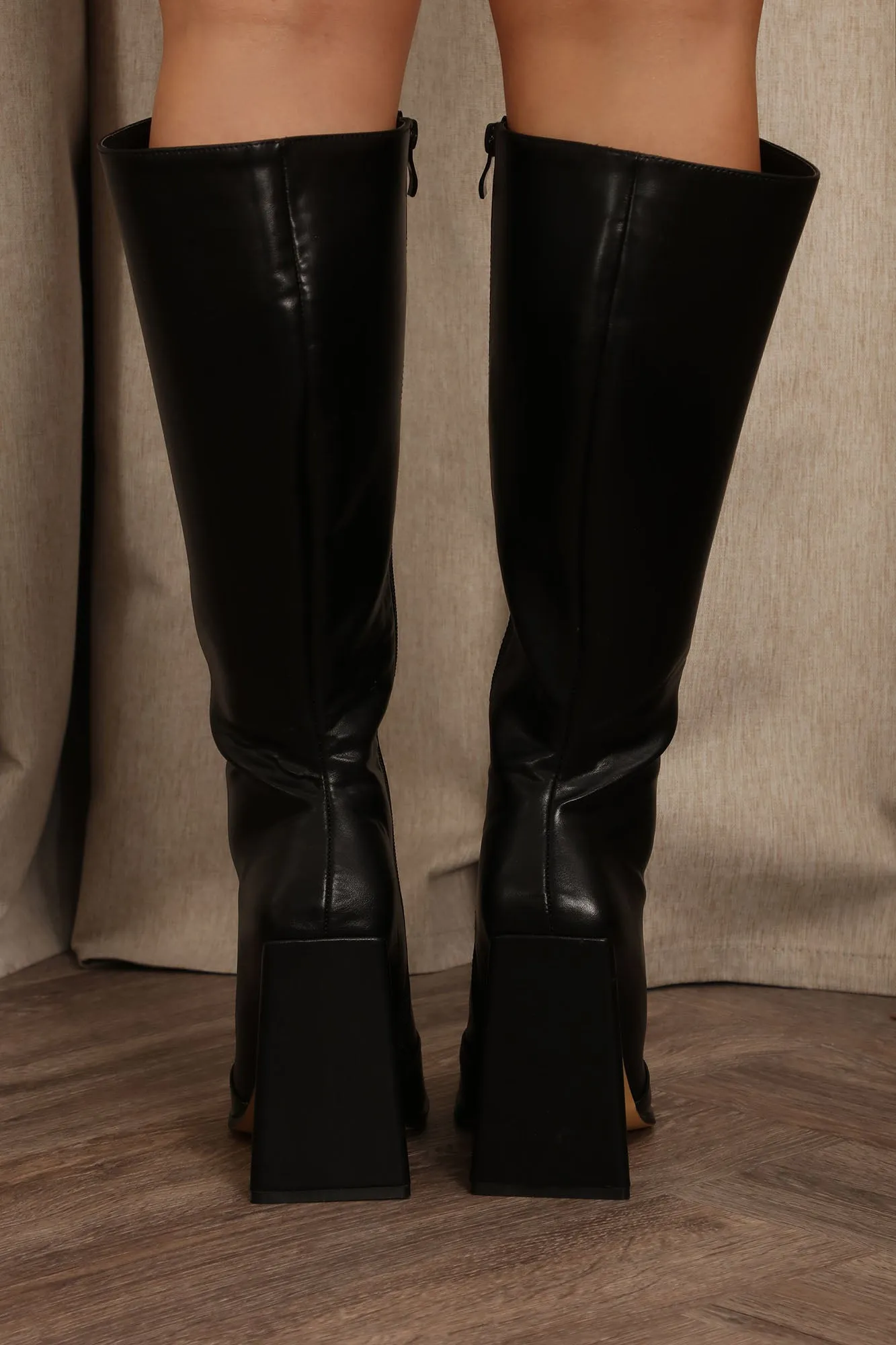 Annabelle Knee High Boots - Black