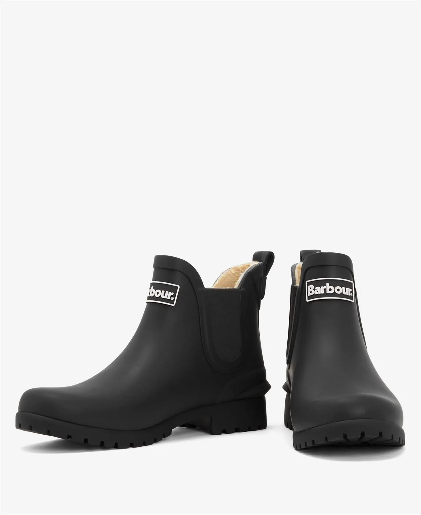 Barbour Kirkton Lined Ankle Women's Black Wellington Boots