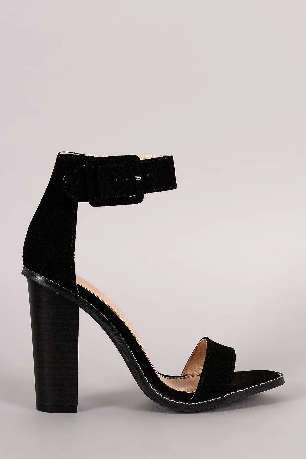 Bella - Ankle Strap Chunky Heel