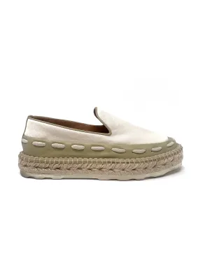 Bottega Veneta W Shoe Size 36 Canvas Espadrille Platform Slip-On