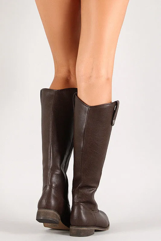 Breckelle Round Toe Riding Knee High Boot