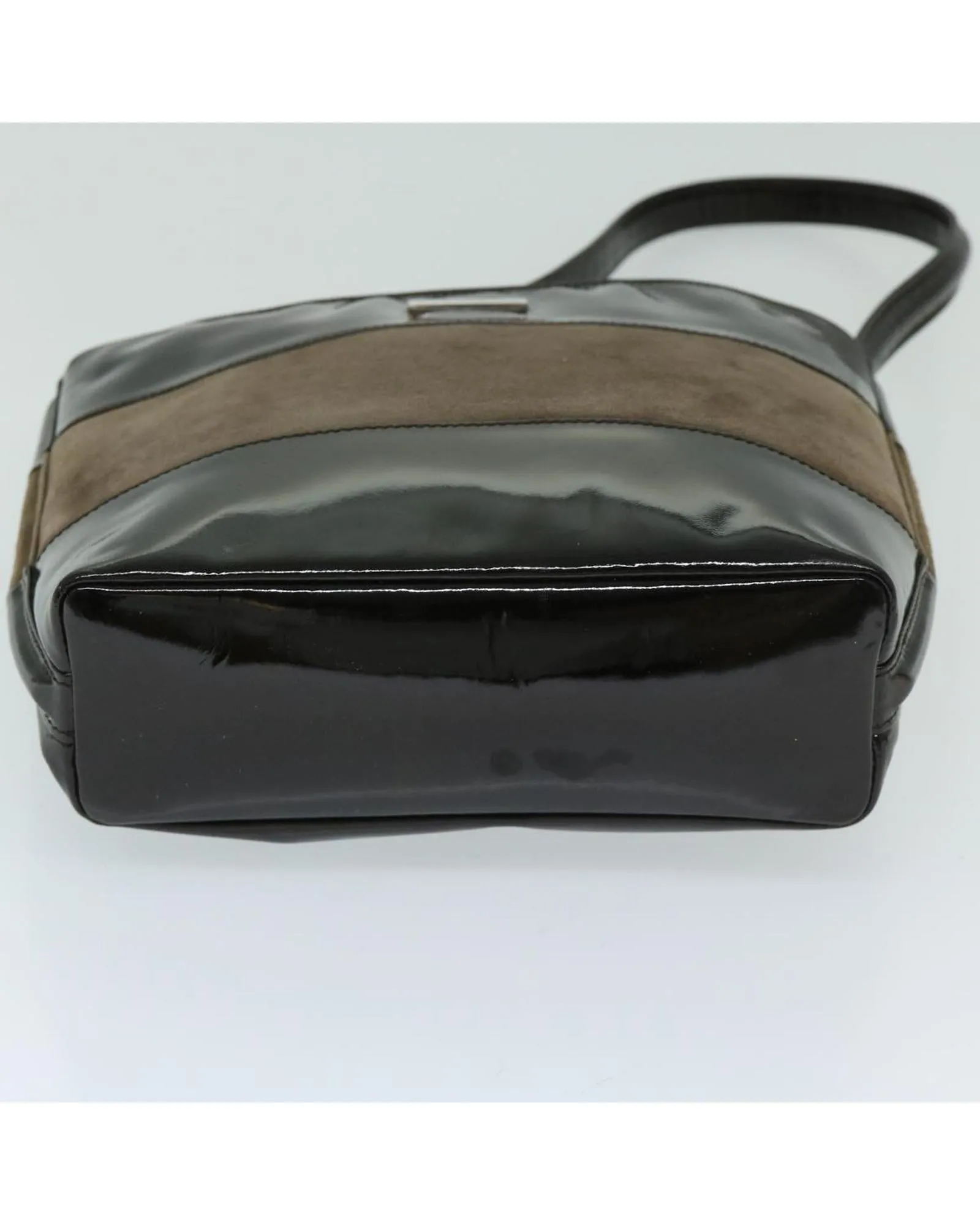 Brown Patent Leather Shoulder Bag