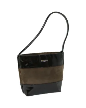 Brown Patent Leather Shoulder Bag