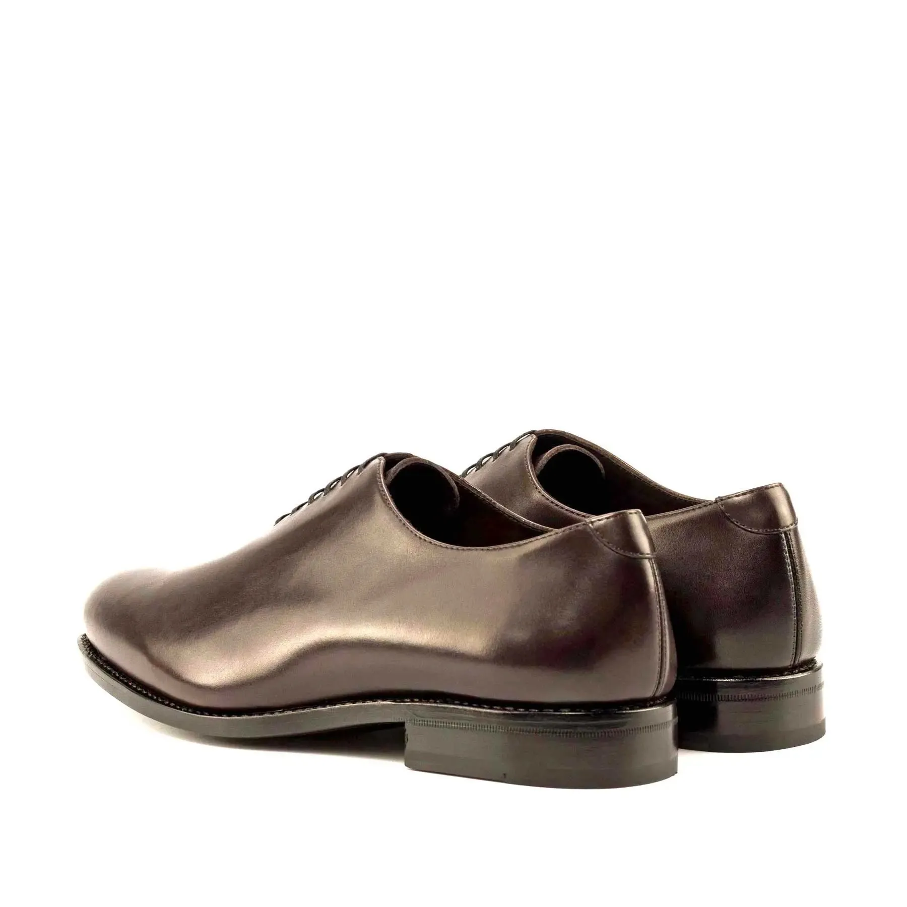 DapperFam Giuliano in Dark Brown Men's Italian Leather Whole Cut