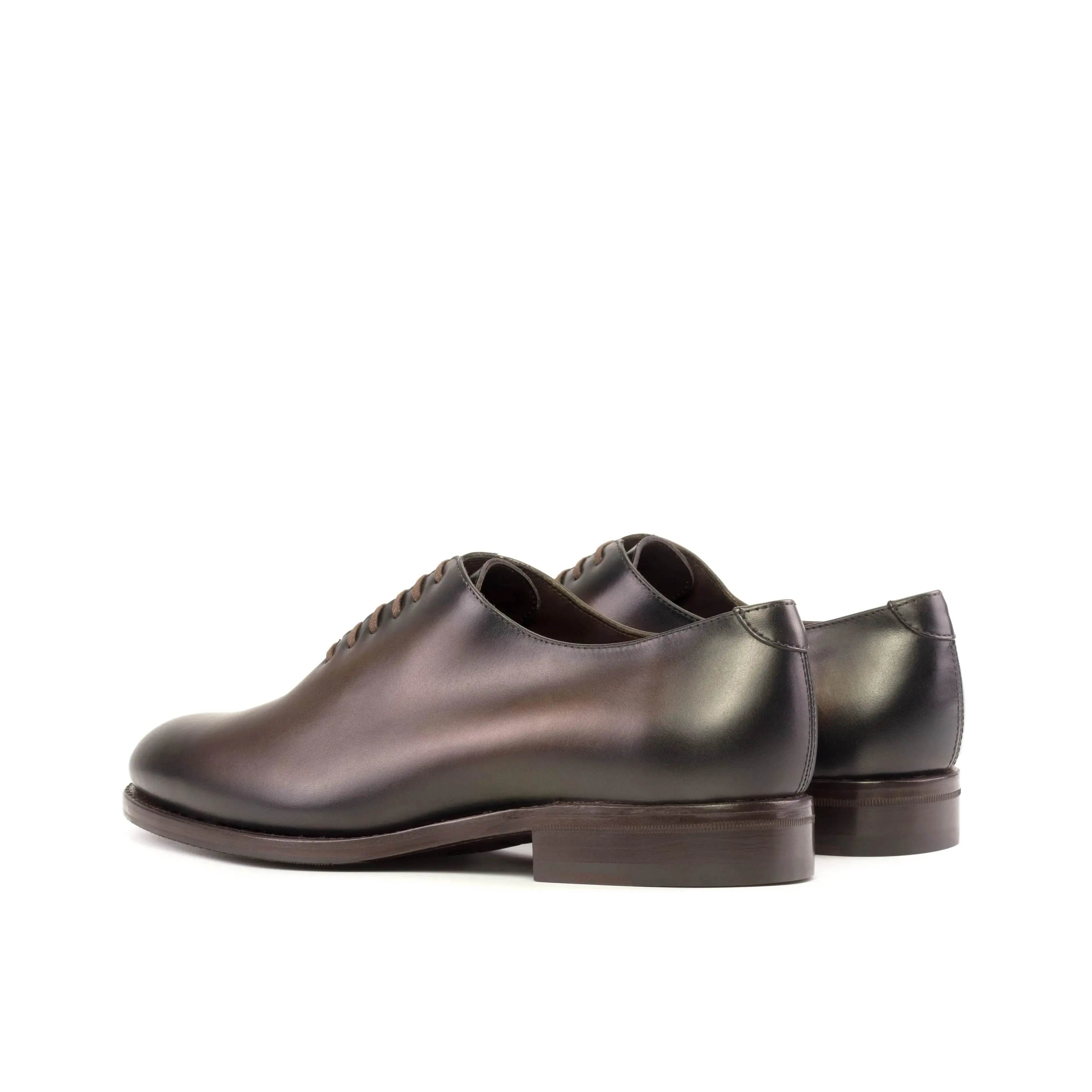 DapperFam Giuliano in Dark Brown Men's Italian Leather Whole Cut