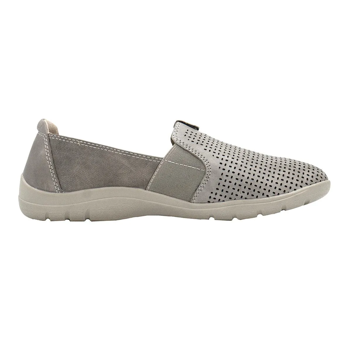 Earth Origin Tanner Loafers Leather Grey Colour For Women