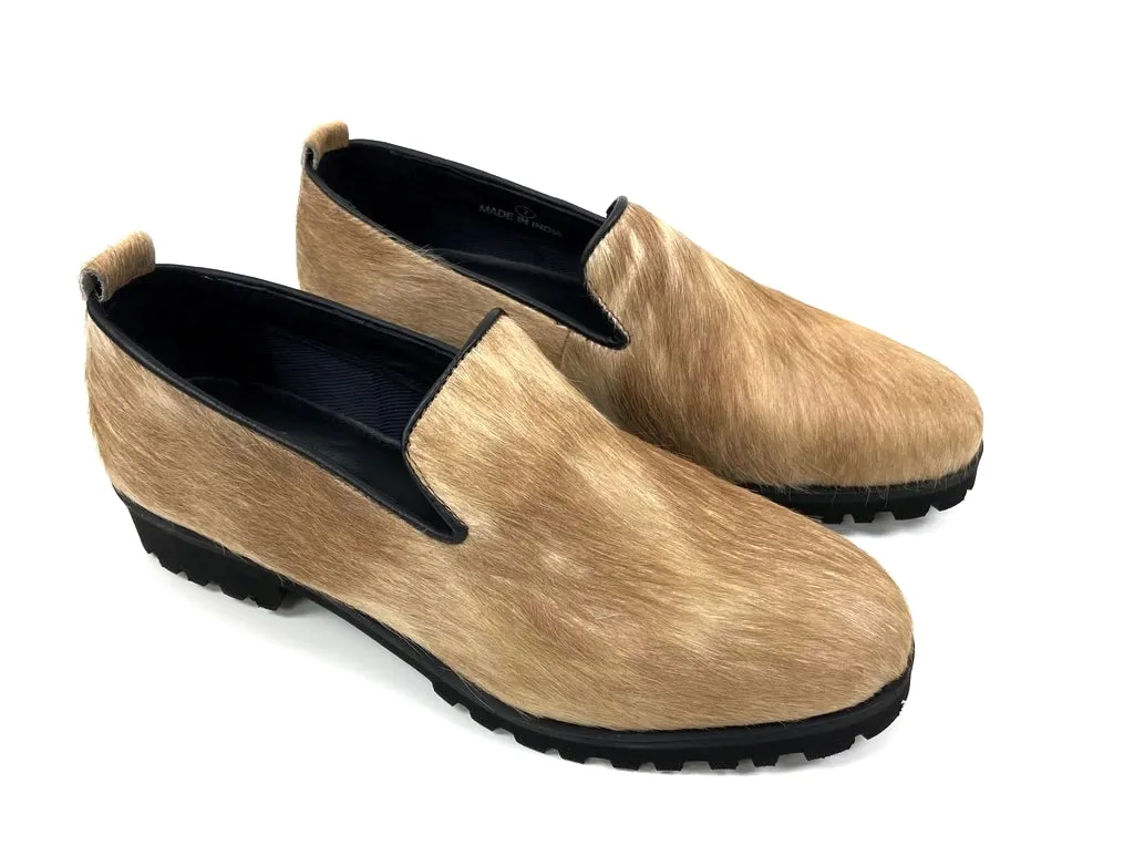 Ella Tan Haircalf Loafers