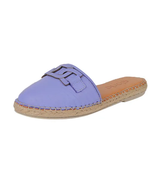 Espadrille Mules Violet Storm