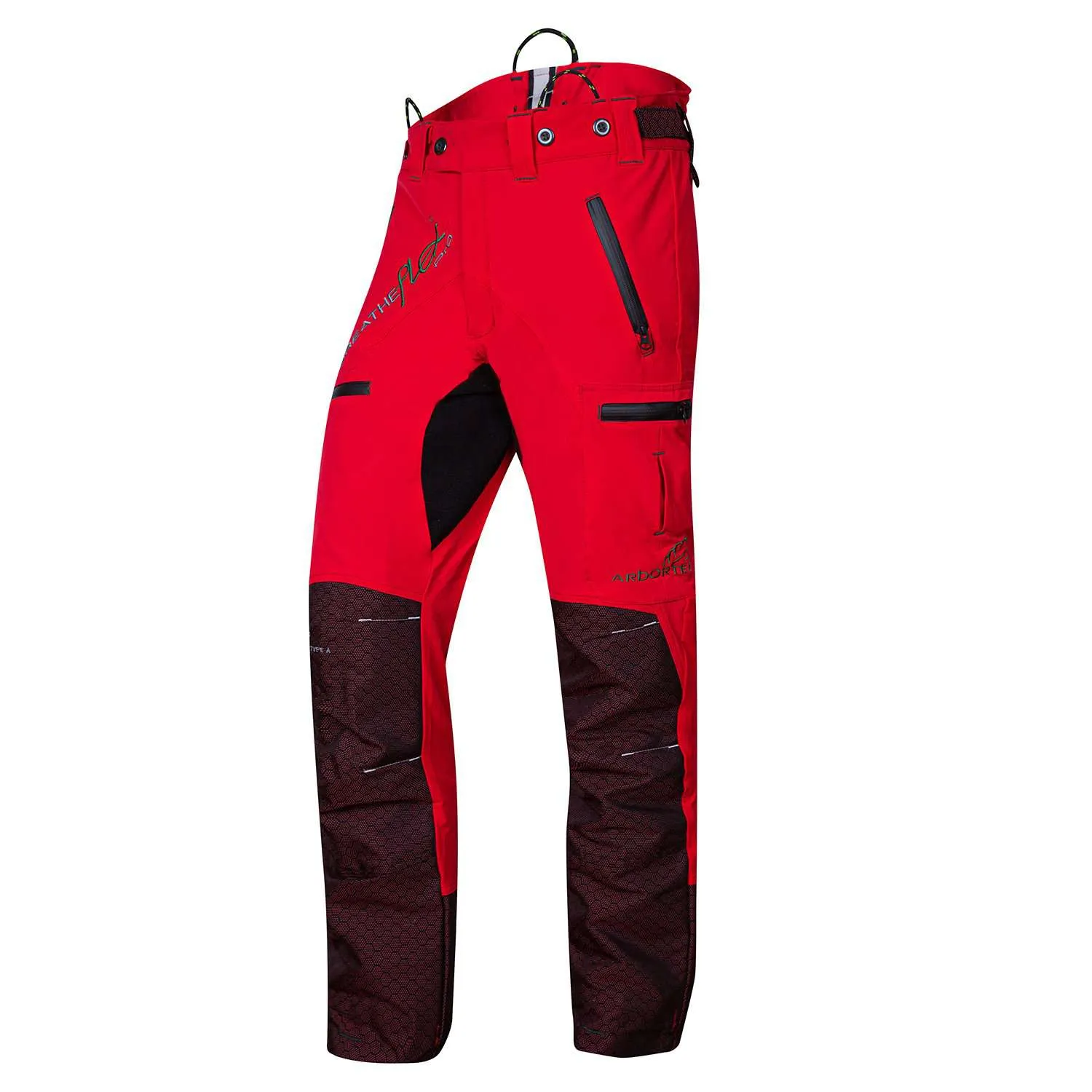 Freestyle Chainsaw Trousers Design A Class 1 - Red - AT4061