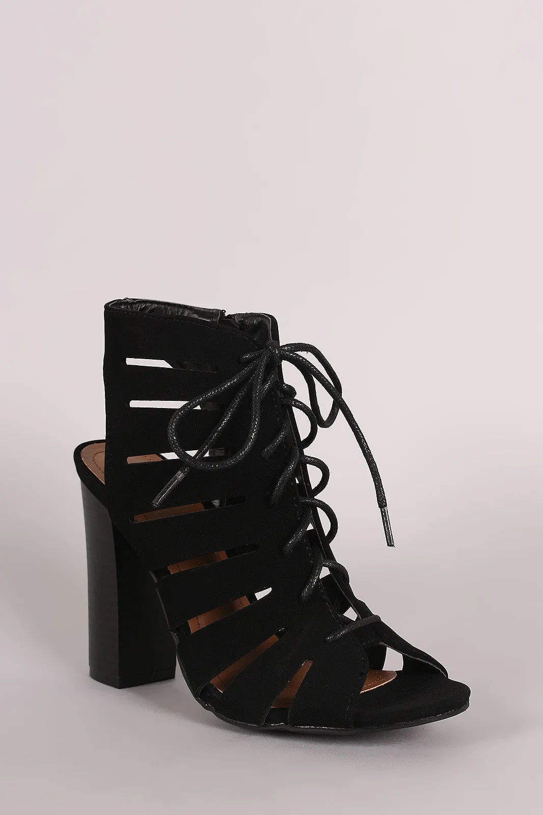 Ghil-  Cutout Chunky Heel