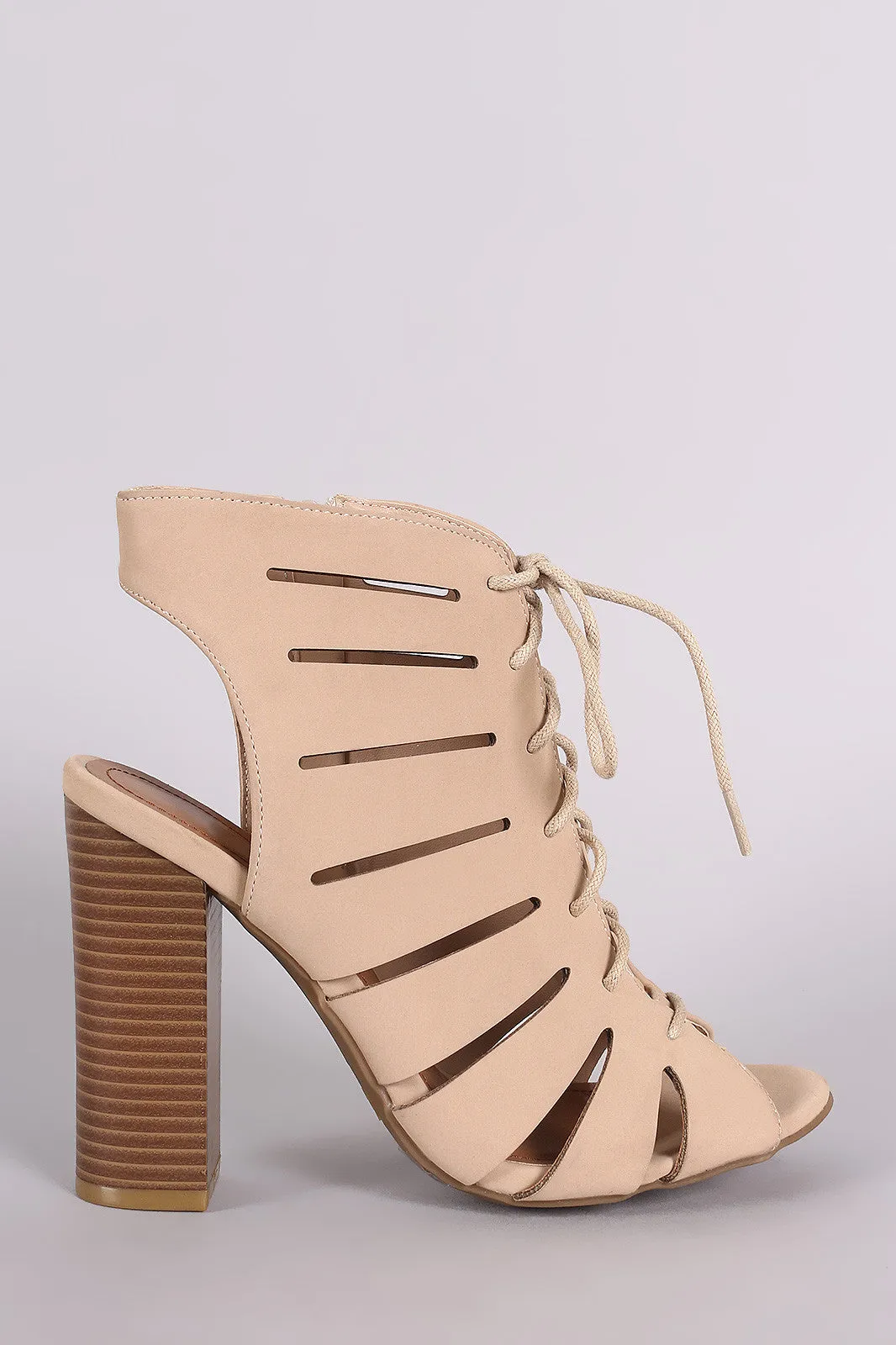 Ghil-  Cutout Chunky Heel