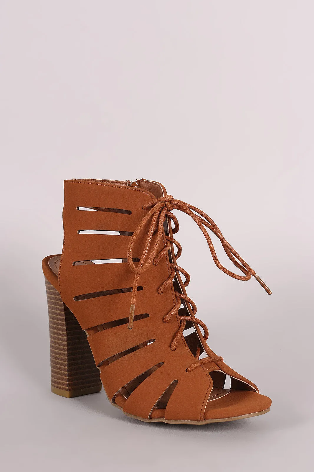 Ghil-  Cutout Chunky Heel