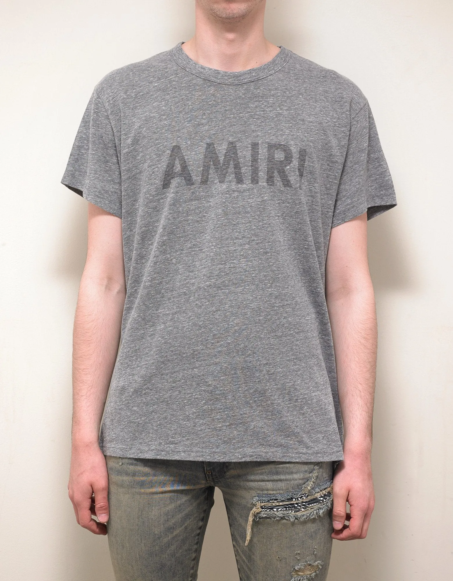 Grey Amiri Print T-Shirt