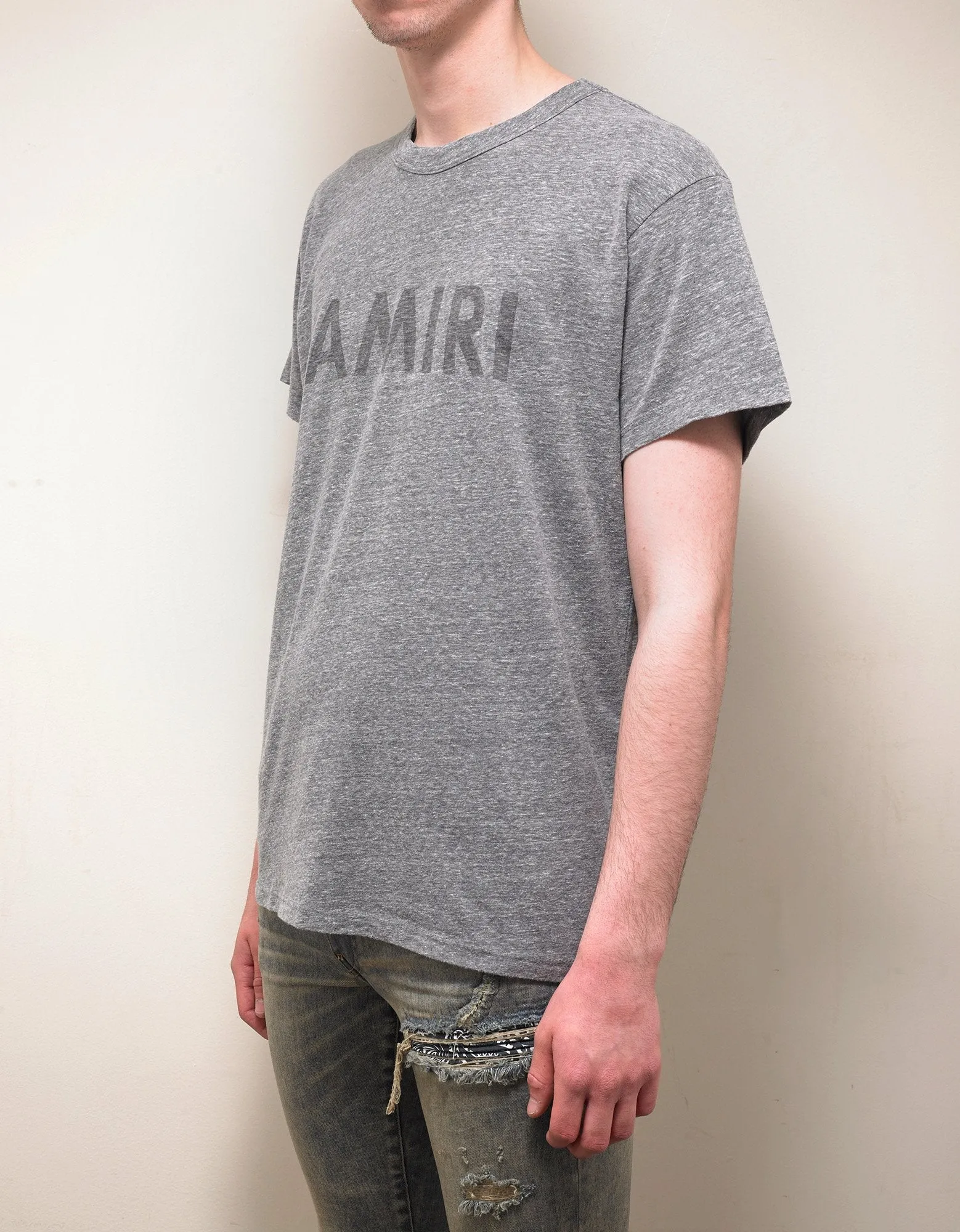 Grey Amiri Print T-Shirt