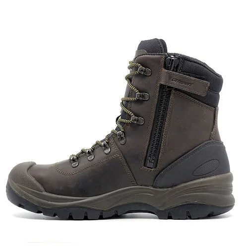 Grisport Monza Zip Safety Boot Brown