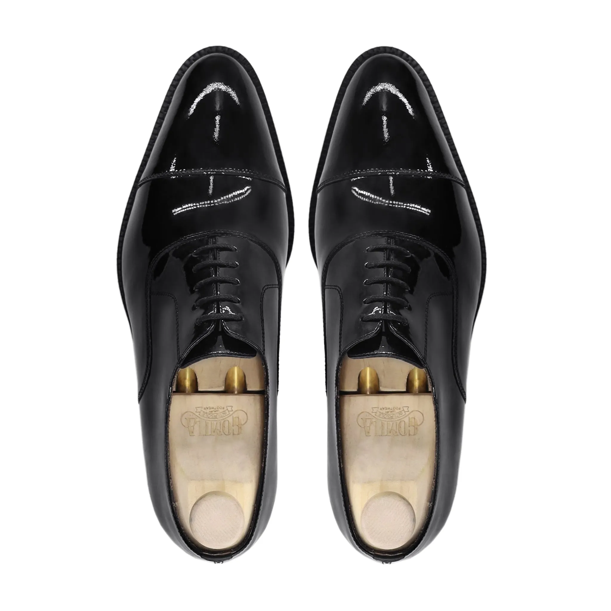 Horace - Men's Black Patent Leather Oxford Shoe