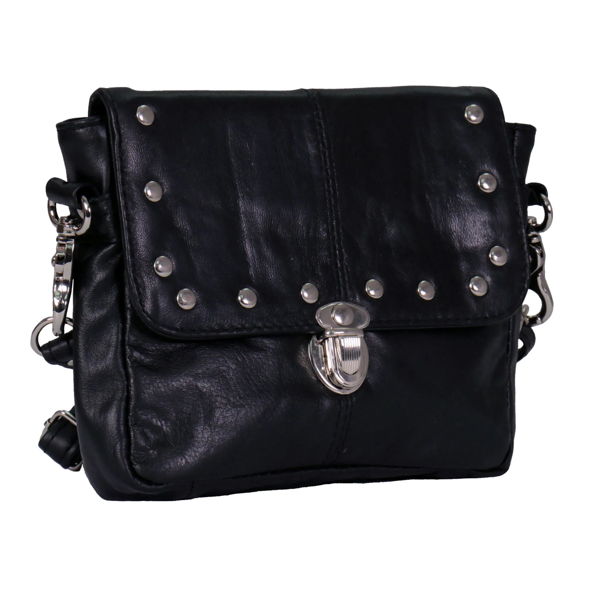 Hot Leathers CPS1010 Leather Clip Pouch with Studs