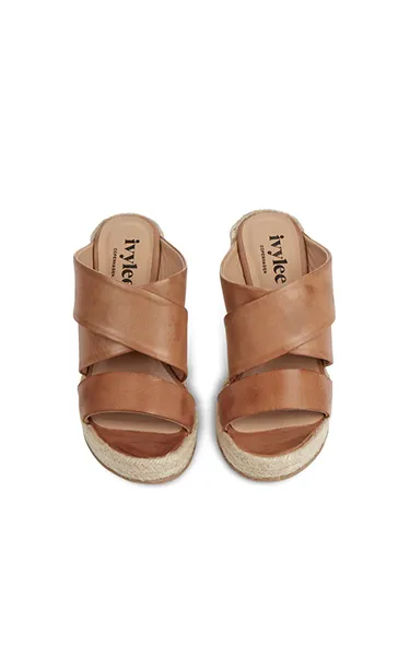 Ivy Lee Bella Esc Dark Tan Wedge