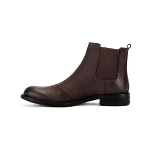 Metropolitan Paddock Brown Leather Chelsea Boots