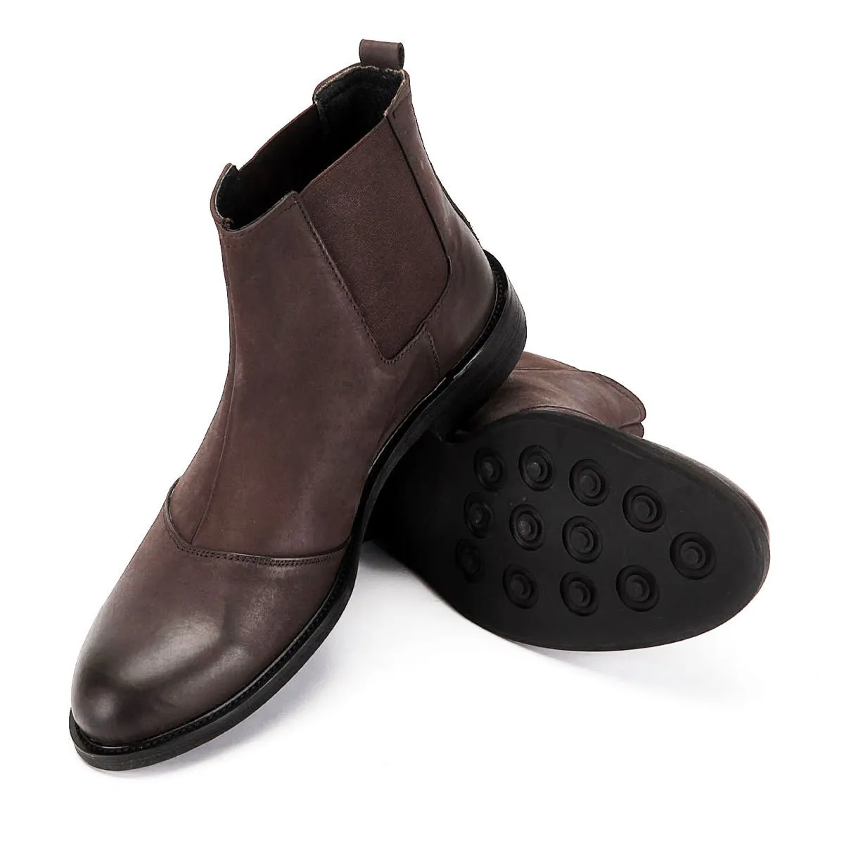 Metropolitan Paddock Brown Leather Chelsea Boots