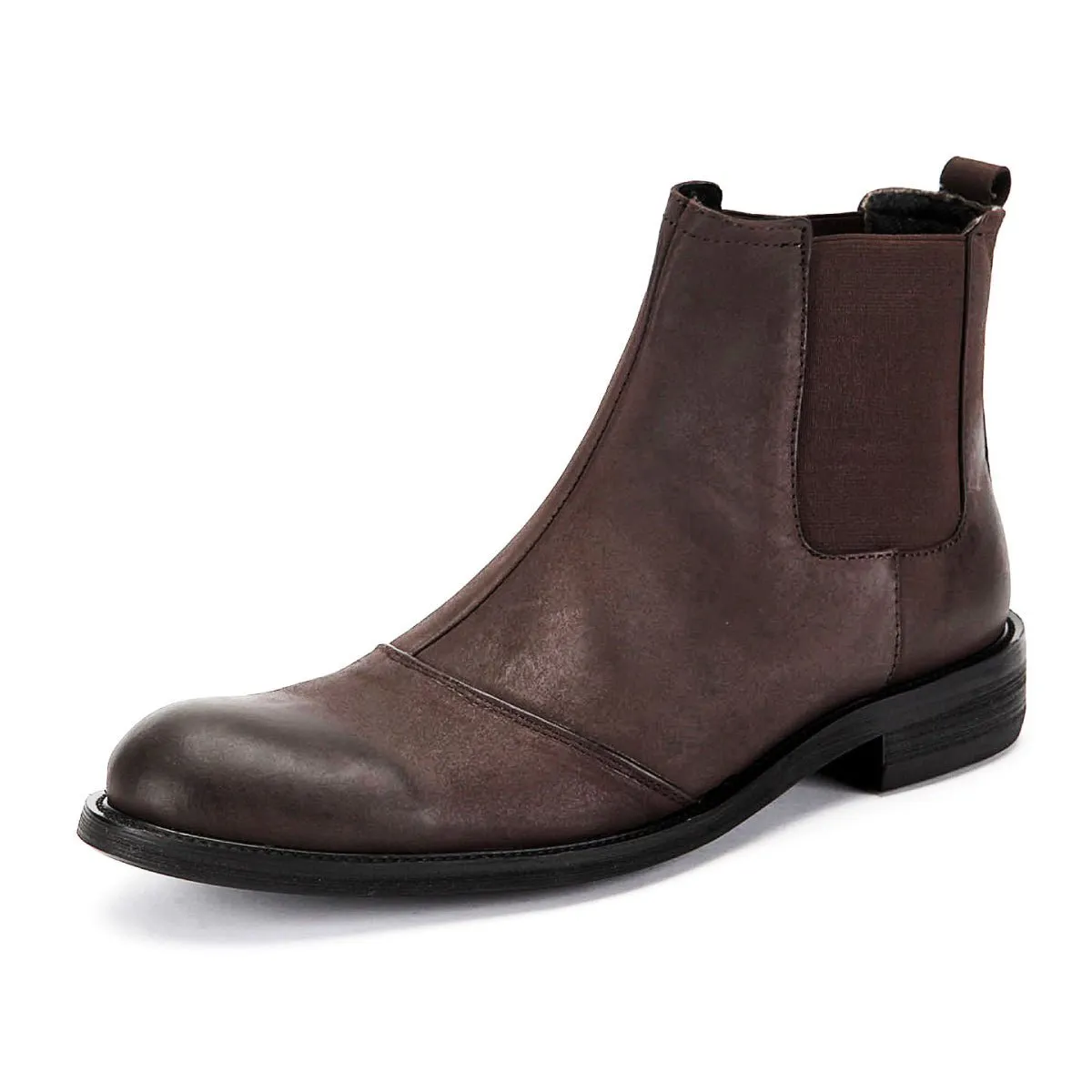 Metropolitan Paddock Brown Leather Chelsea Boots