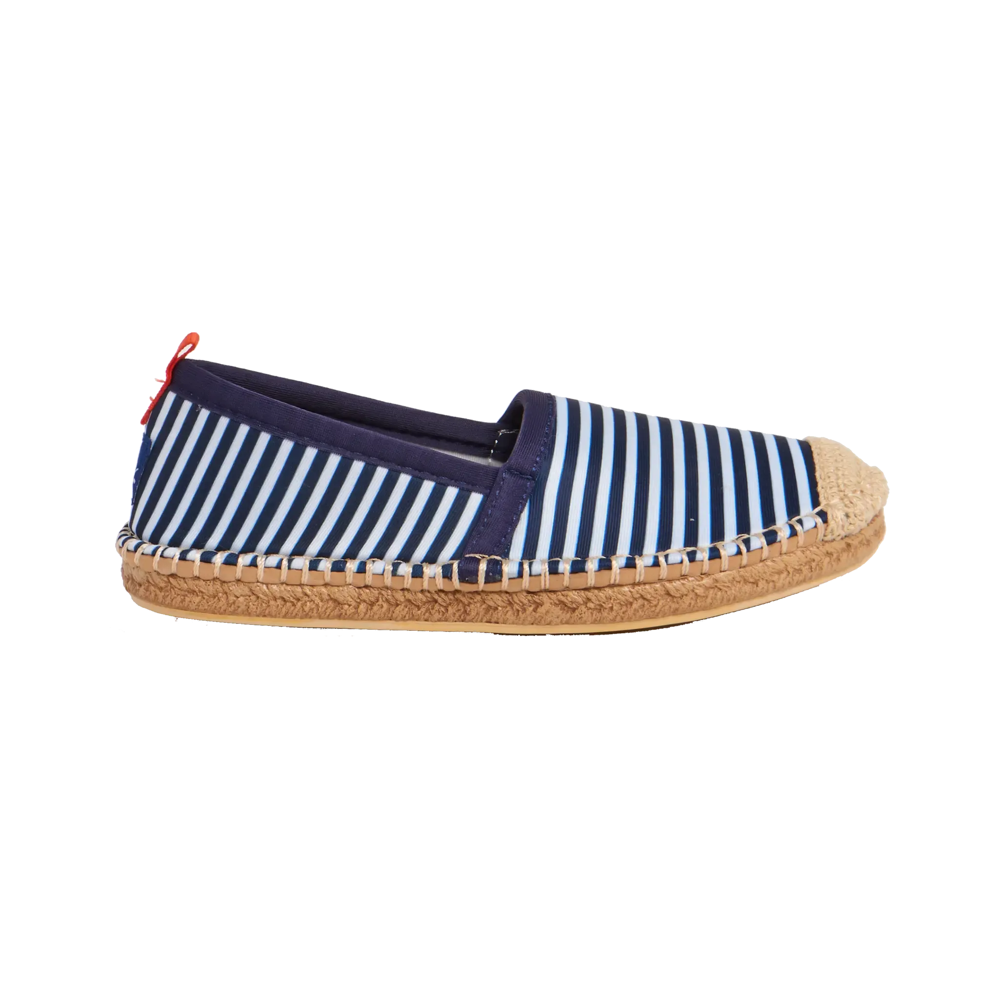 NAVY/WHITE MICROSTRIPE - KIDS BEACHCOMBER ESPADRILLE