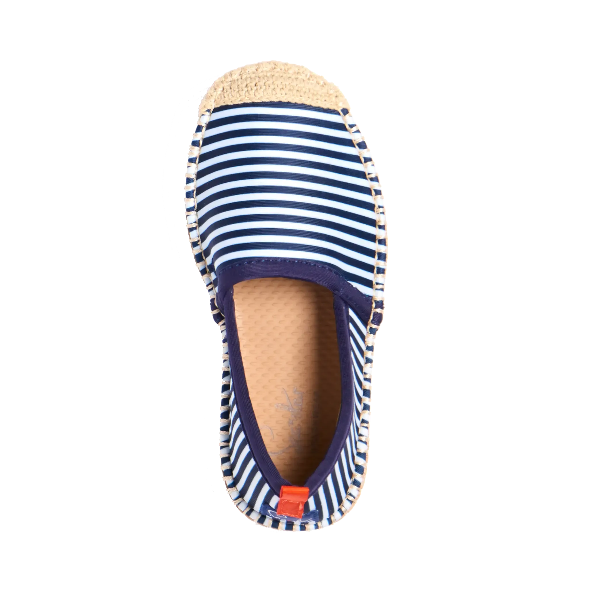 NAVY/WHITE MICROSTRIPE - KIDS BEACHCOMBER ESPADRILLE