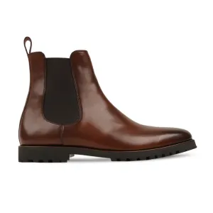 Rezio - Men's Reddish Brown Calf Leather Chelsea Boot