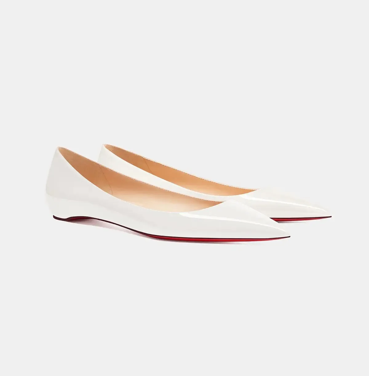 Sade Cream White Flat Pump