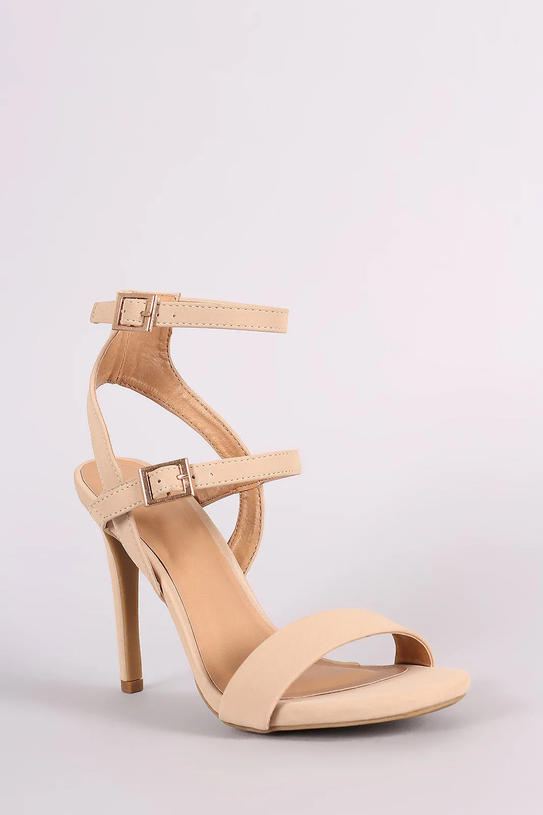 Shidrea - Triple Straps Single Sole Heel