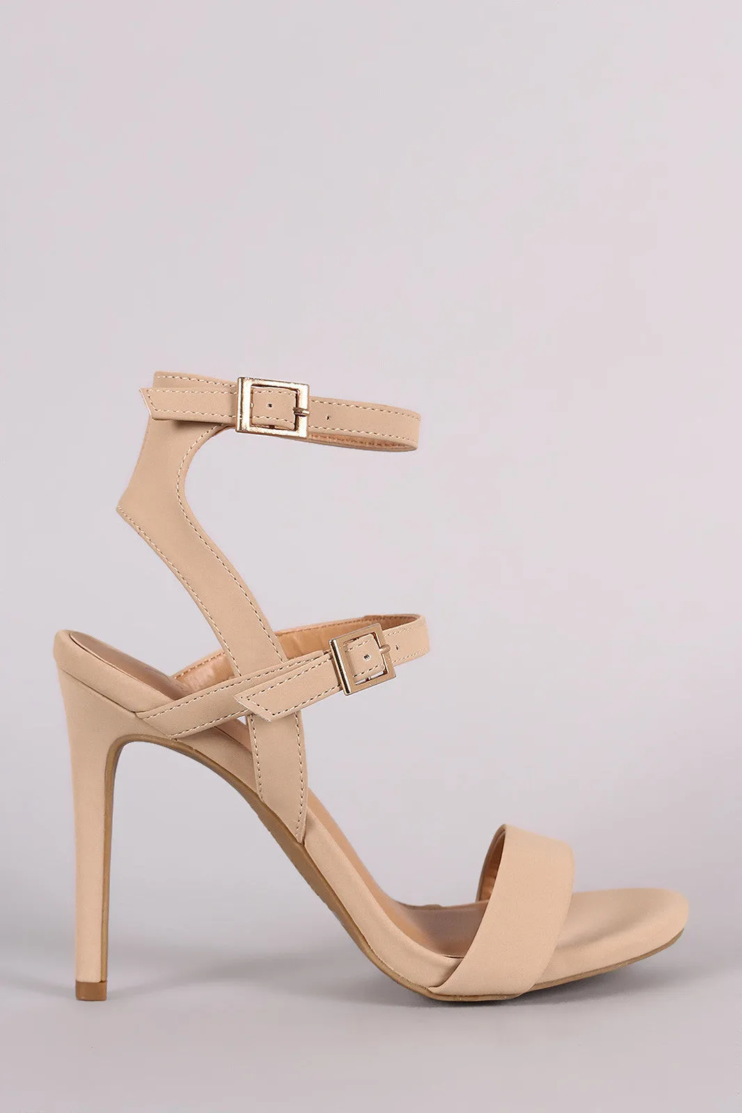 Shidrea - Triple Straps Single Sole Heel