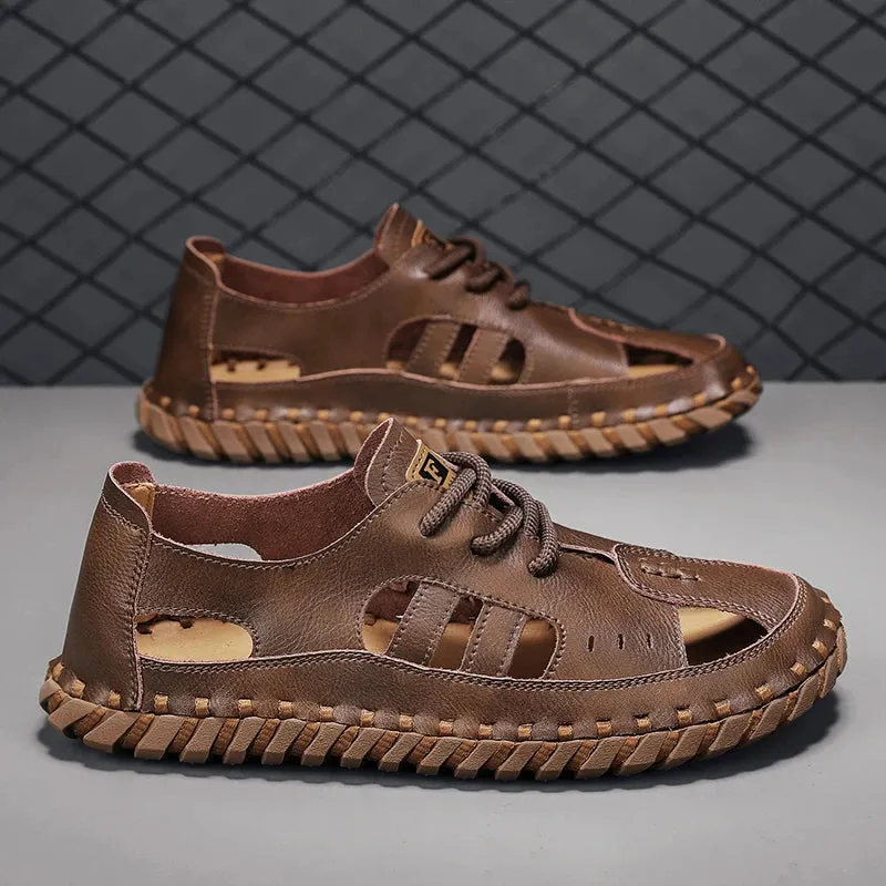 TEEK - Laced Outdoor Leather Fisherman Shoes