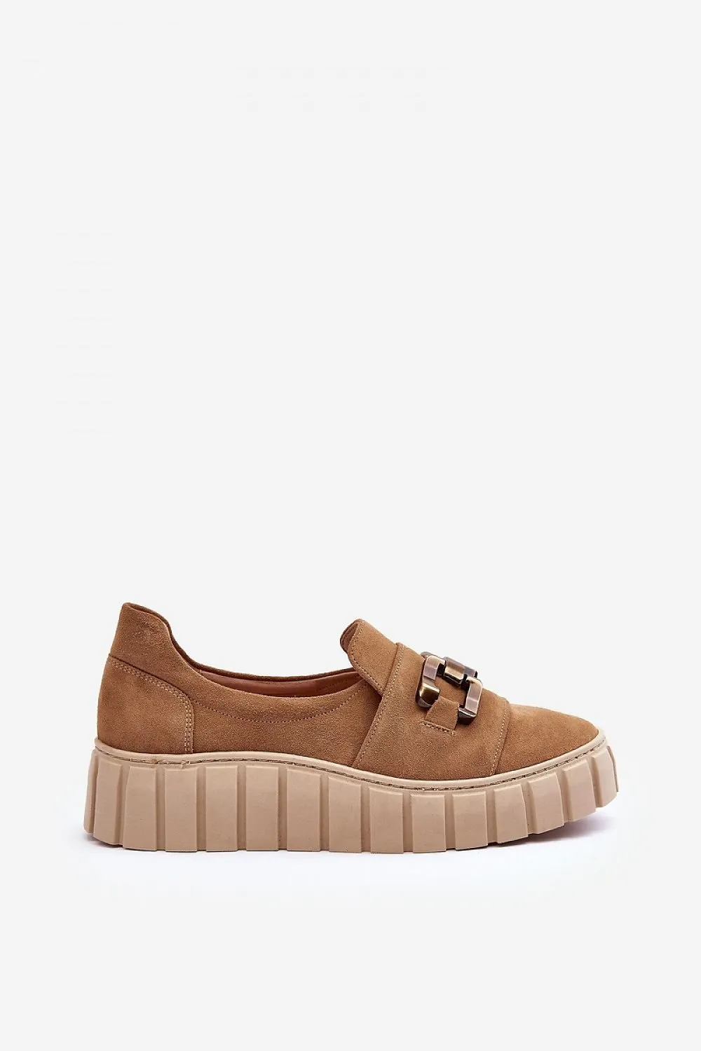 TEEK - Link Textured Platform Textured Loafer Shoes