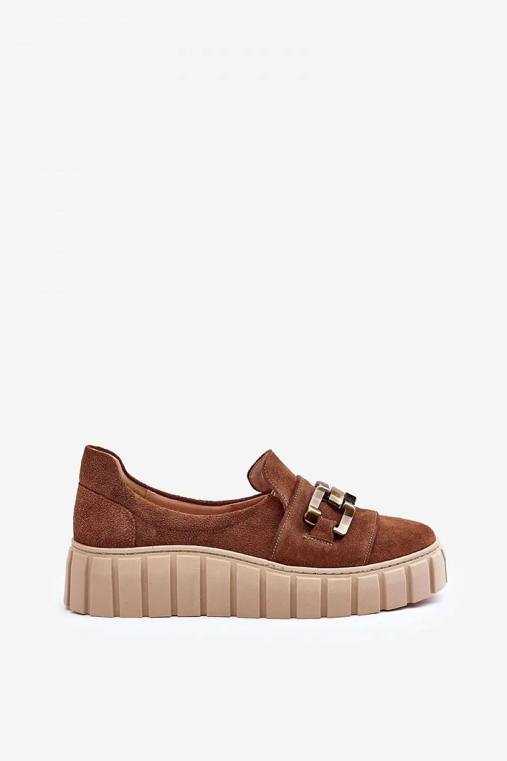 TEEK - Link Textured Platform Textured Loafer Shoes