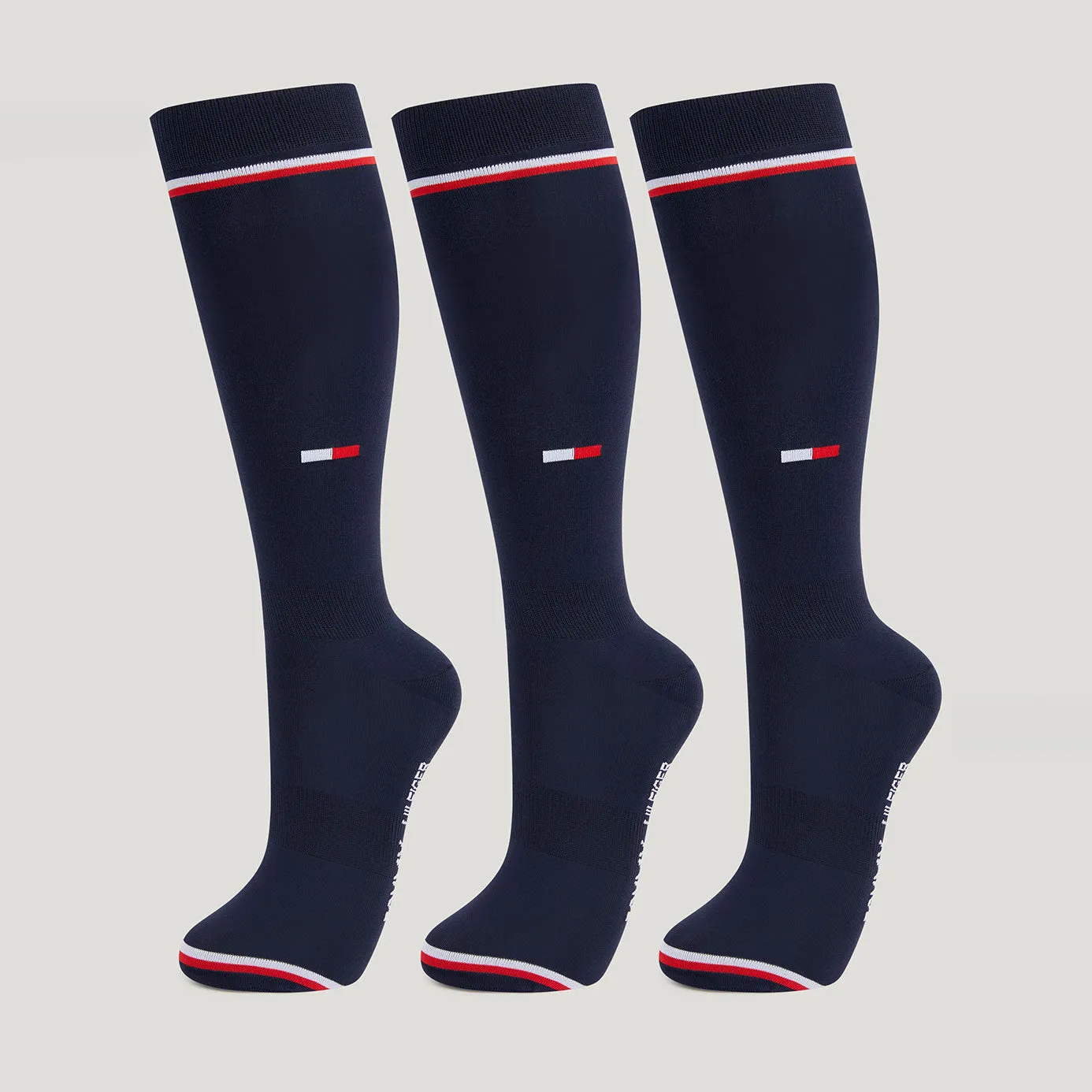 Tommy Hilfiger Byron 3 Pack Riding Socks - Desert Sky