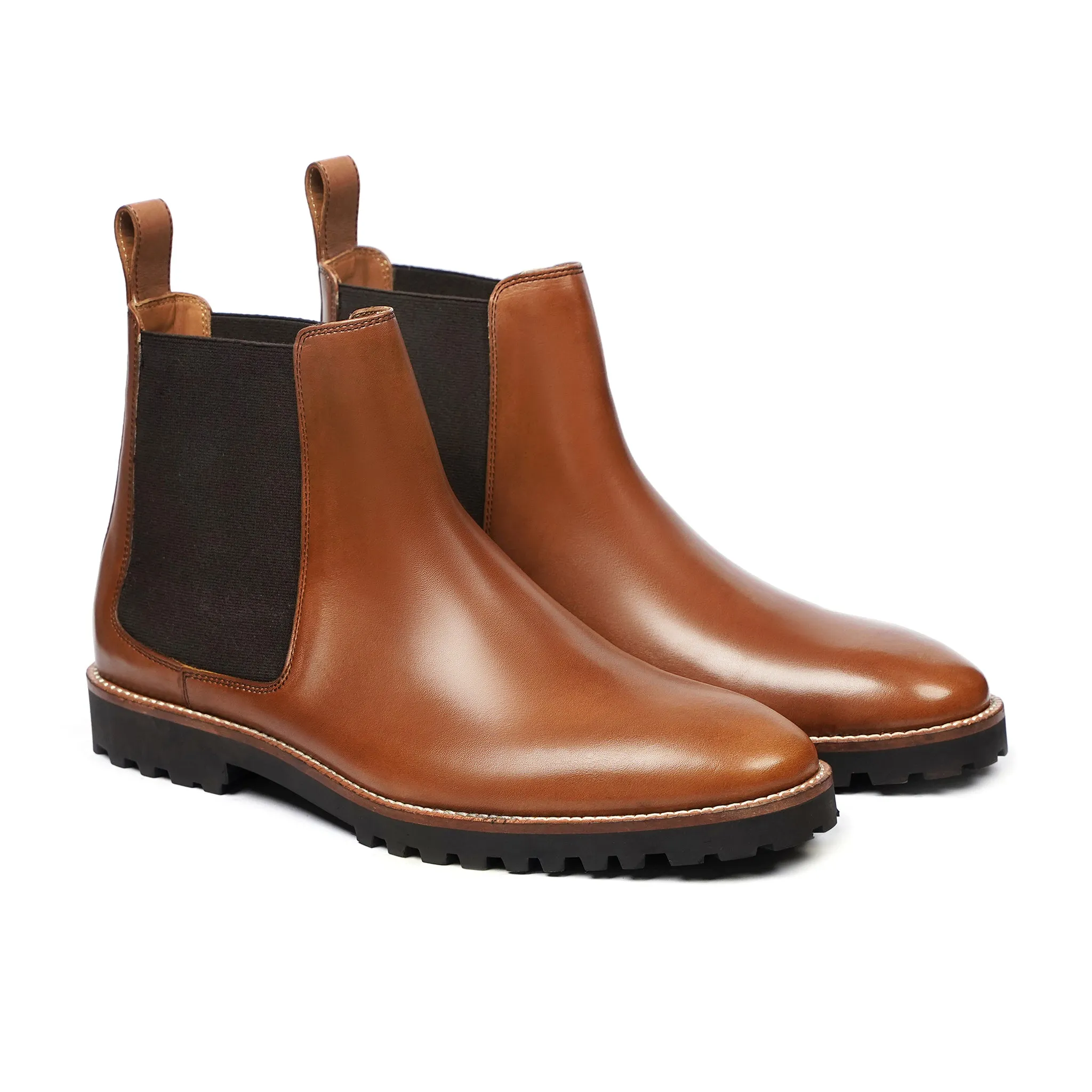 Toriana - Men's Tan Calf Leather Chelsea Boot