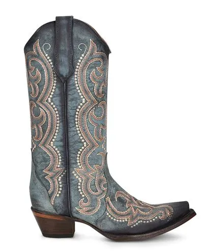 Women's Circle G Blue Jean Embroidery Boots